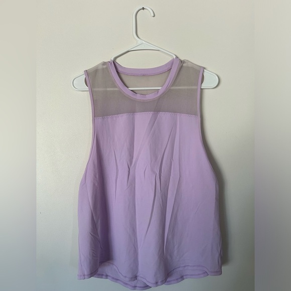 Lululemon lilac mesh tank with luxtreme material - Picture 1 of 6